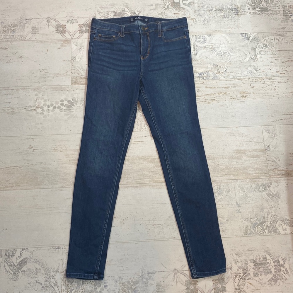 Hollister Medium Wash Mid Rise Super Skinny Jeans Size 7 Regular